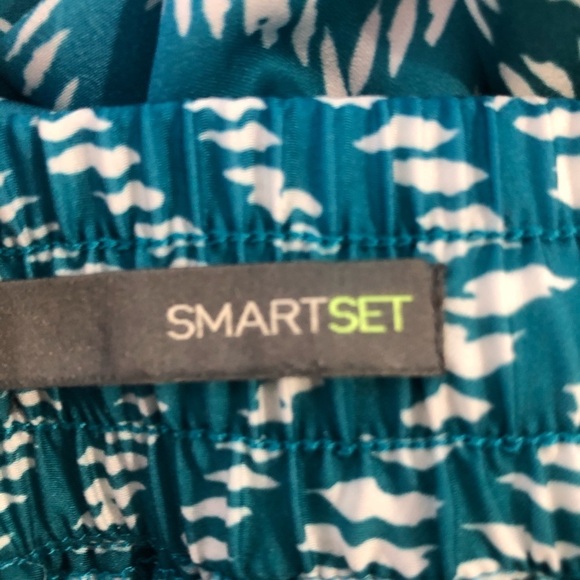 🎄Smart set short skirt blue/green boho M - Picture 7 of 9